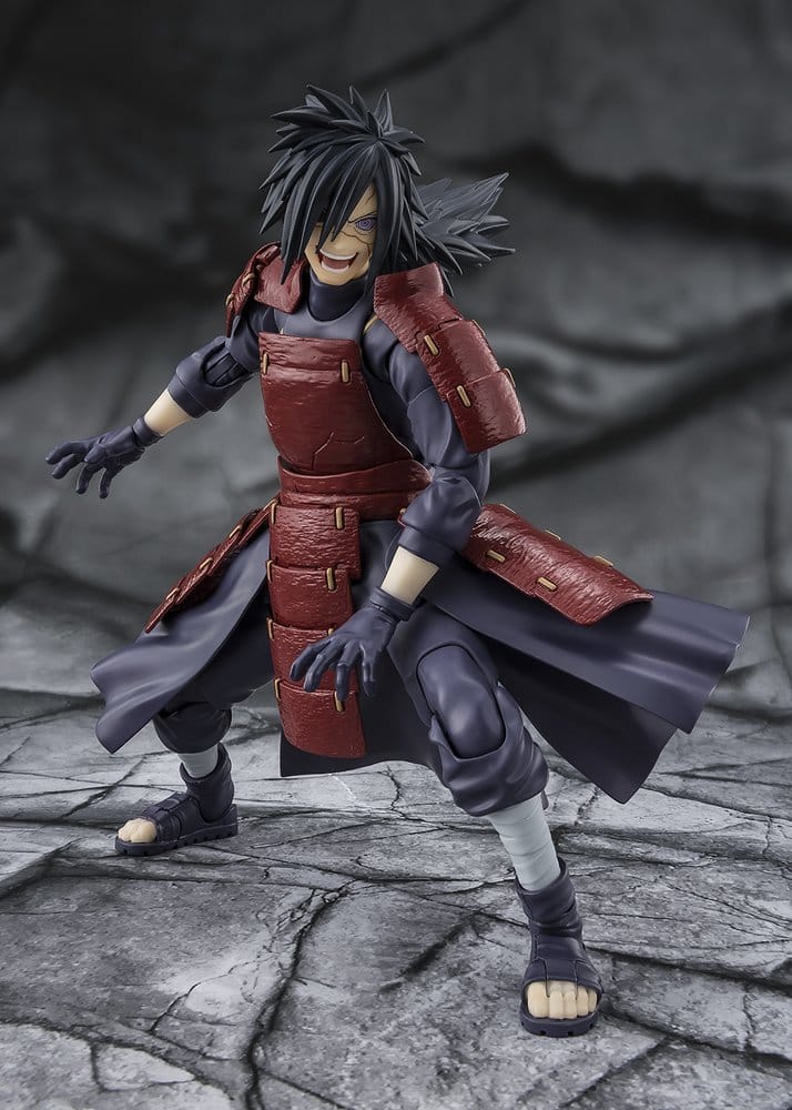 Naruto Shippuden S.H.Figuarts Action Figur Madara Uchiha Mörkrets legenden 17 cm