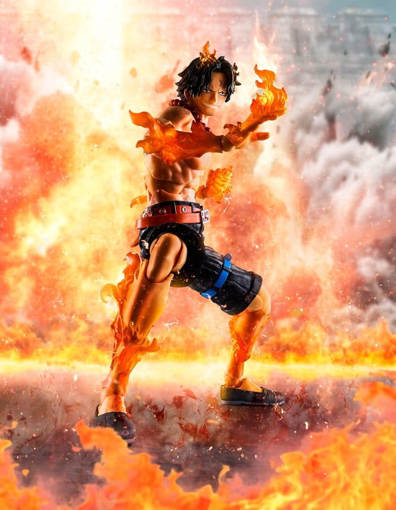 One Piece S.H. Figuarts Actionfigur Portgas D. Ace -Marineford- 16 cm