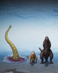 Godzilla 2016 S.H.MonsterArts Action Figurr 3-Pack Den Andra Formen, Tredje Formen och Stor Okänd Skapelse Set