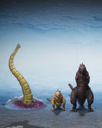 Godzilla 2016 S.H.MonsterArts Action Figurr 3-Pack Den Andra Formen, Tredje Formen och Stor Okänd Skapelse Set