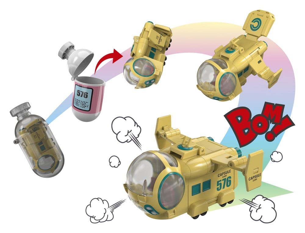 Dragon Ball Z CHANGEARTS actionfigur Hoi-Poi Capsule No. 576 Bulma's Airplane 8 cm