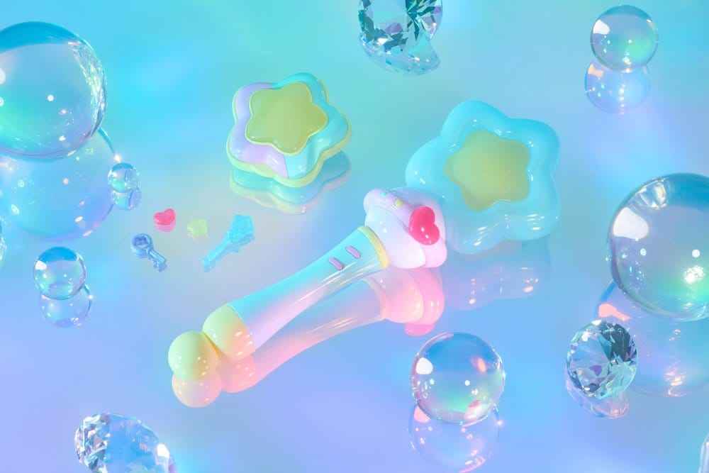 Magical Sisters Lulutto Lilly Proplica Replica Stattoneoneon & GlassHeart HopePact Set 25 cm