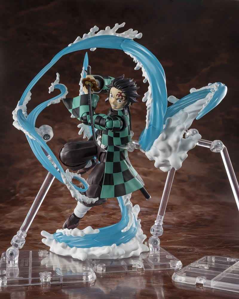 Demon Slayer: Kimetsu no Yaiba S.H. Figuarts Tilläggsset för Tillbehör med Tanjiro Kamado och Giyu Tomioka Vattenandningsalternativ