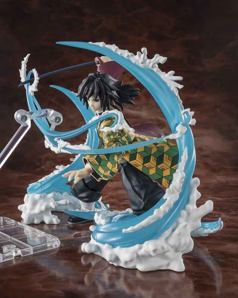 Demon Slayer: Kimetsu no Yaiba S.H. Figuarts Tilläggsset för Tillbehör med Tanjiro Kamado och Giyu Tomioka Vattenandningsalternativ