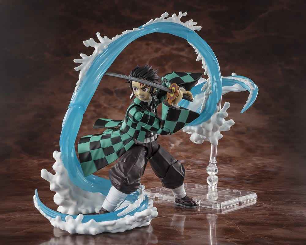Demon Slayer: Kimetsu no Yaiba S.H. Figuarts Tilläggsset för Tillbehör med Tanjiro Kamado och Giyu Tomioka Vattenandningsalternativ