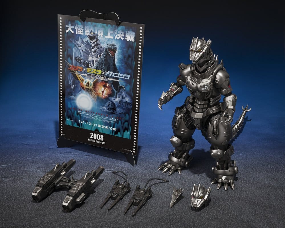 Godzilla: Tokyo S.O.S. S.H.MonsterArts Diecast actionfigur Kiryu (Heavily Armed Type / High Mobility Type) "Tokyo SOS" -Movie Graphic Plus- 16 cm