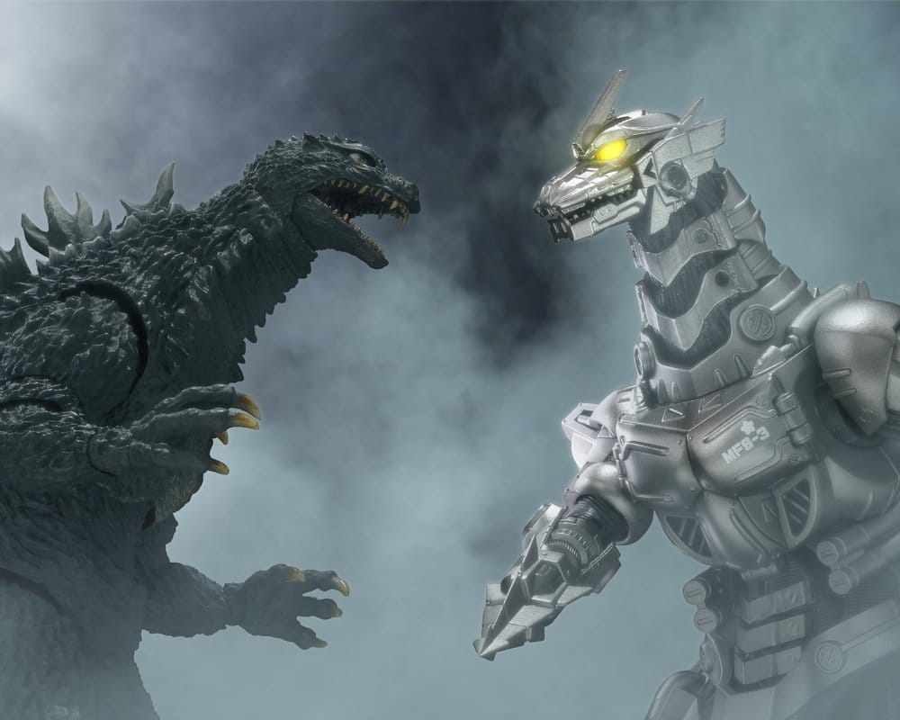 Godzilla: Tokyo S.O.S. S.H.MonsterArts Diecast actionfigur Kiryu (Heavily Armed Type / High Mobility Type) "Tokyo SOS" -Movie Graphic Plus- 16 cm