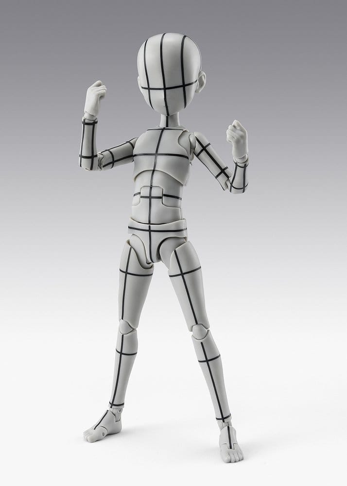 S.H.Figuarts Action Figure Body-Kun -Ken Sugimori- Edition -Wireframe- (Gray Color Version) 13 cm