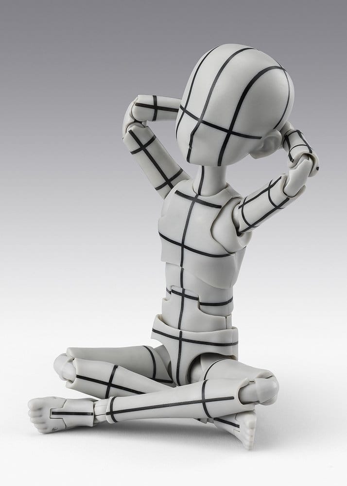 S.H.Figuarts Action Figur Body-Kun -Ken Sugimori- Edition -Wireframe- (Gray Color Ver.) 13 cm