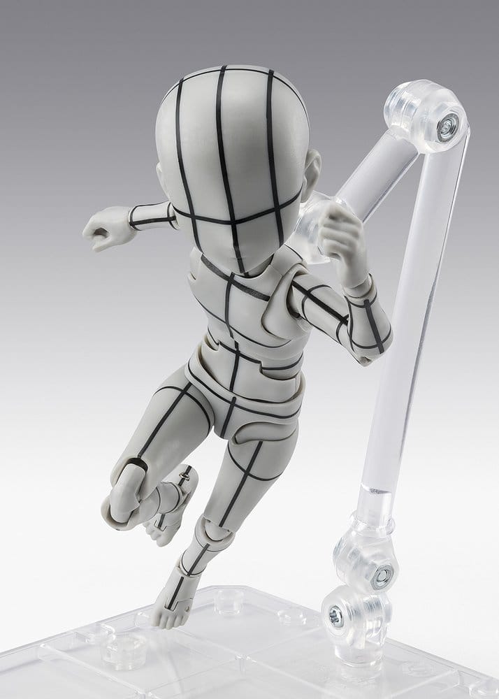 S.H.Figuarts Action Figure Body-Kun -Ken Sugimori- Edition -Wireframe- (Gray Color Version) 13 cm