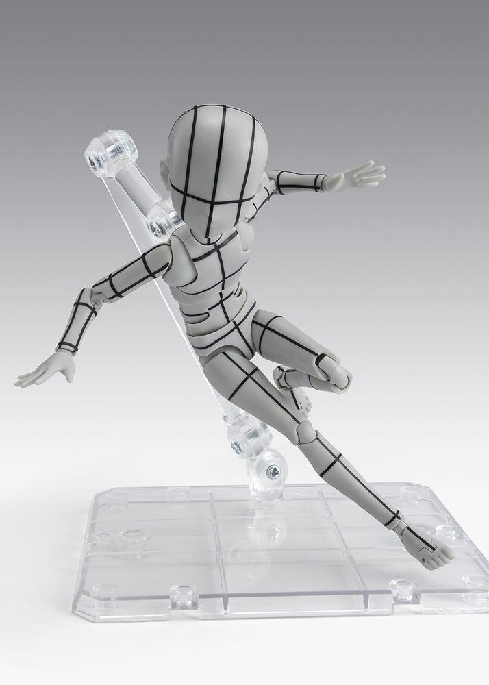 S.H.Figuarts Action Figure Body-Kun -Ken Sugimori- Edition -Wireframe- (Gray Color Version) 13 cm