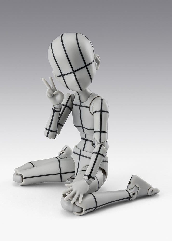S.H.Figuarts Action Figure Body-Chan -Ken Sugimori- Edition -Wireframe- (Gray Color Version) 13 cm