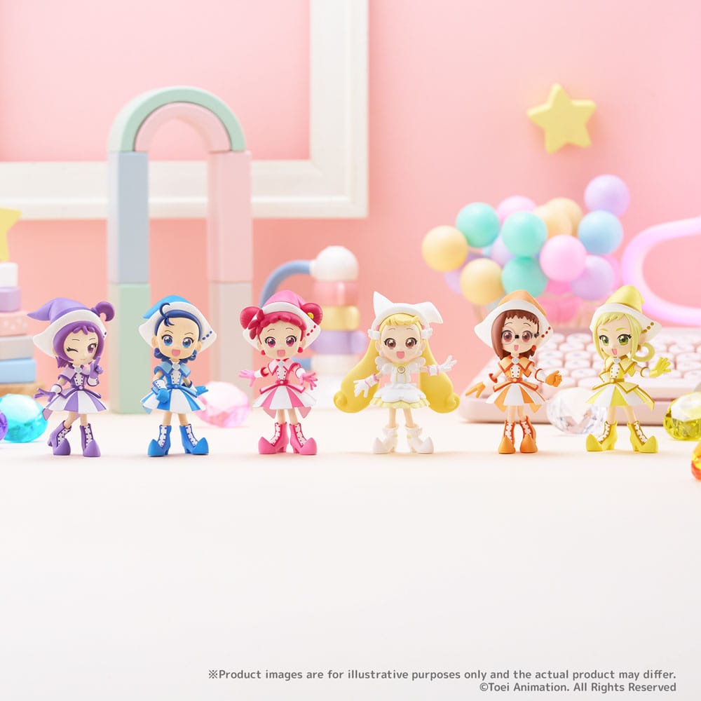 Ojamajo Doremi "Dokkan!" PalVerse PVC Figurer 9 cm Blind Box Sortiment (6) Bushiroad