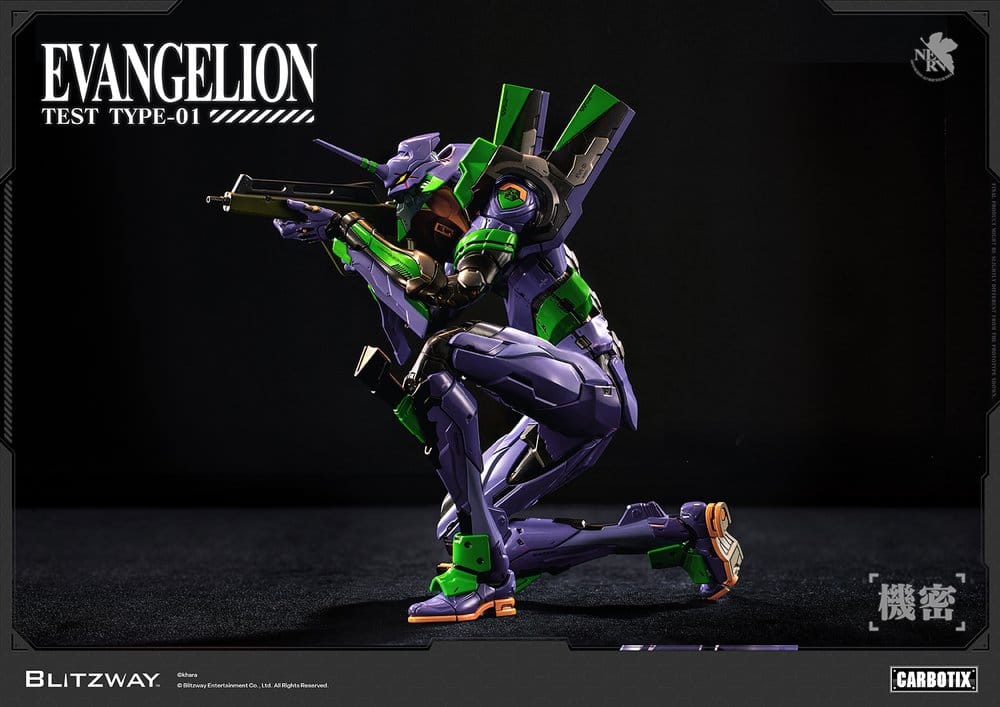 Evangelion Carbotix Action Figur Evangelion Unit-01 Test Type (Standard Ver.) 33 cm