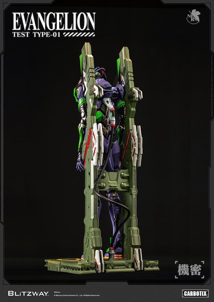 Evangelion Carbotix Actionfigur Evangelion Unit-01 Test Type (Standard Ver.) 33 cm