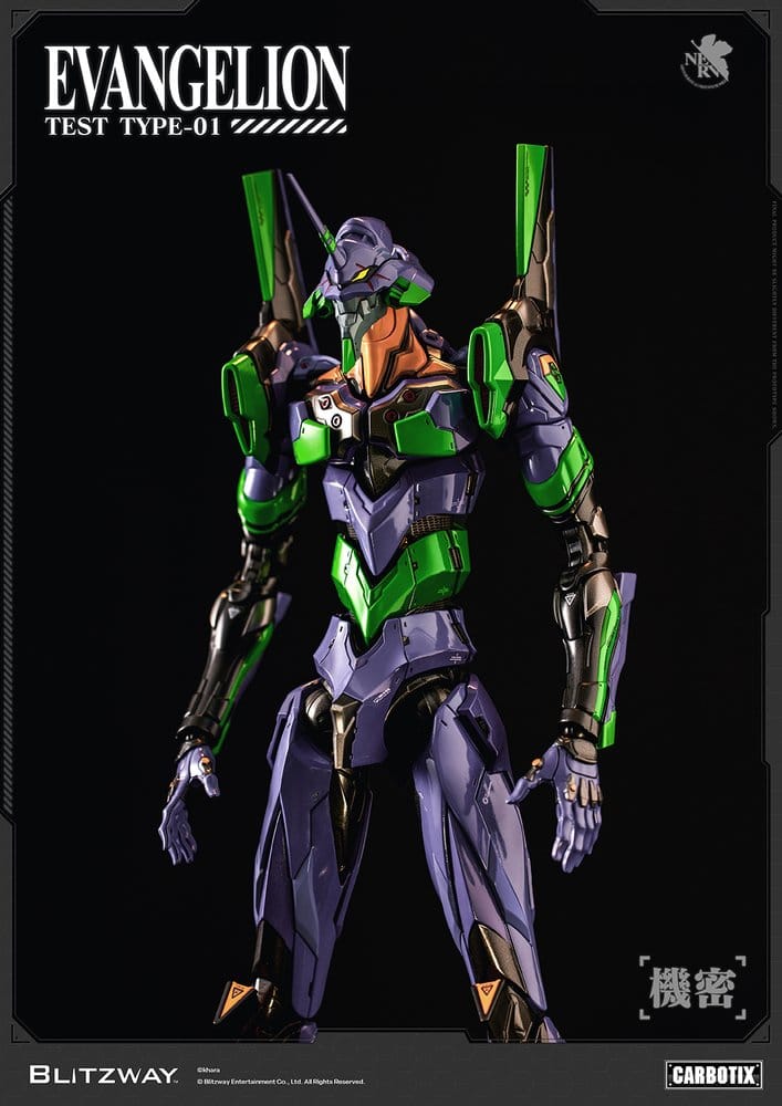 Evangelion Carbotix Actionfigur Evangelion Unit-01 Test Type (Standard Ver.) 33 cm