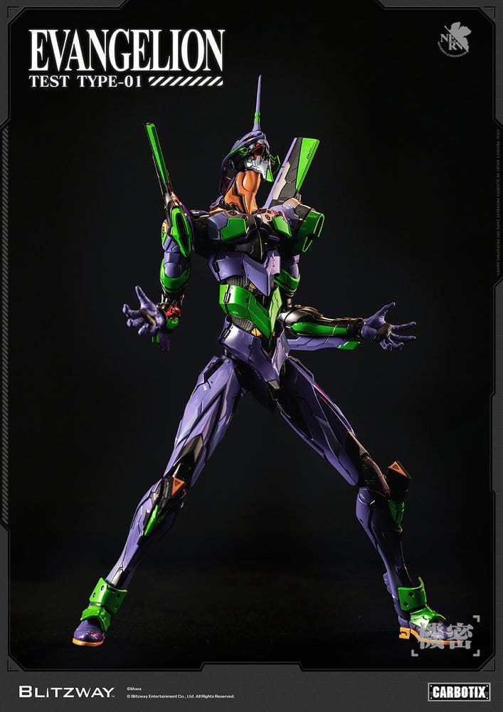 Evangelion Carbotix Actionfigur Evangelion Unit-01 Test Type (Standard Ver.) 33 cm