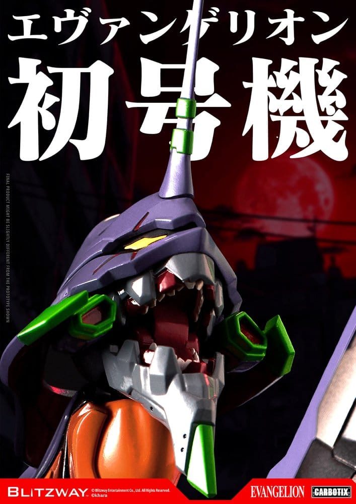 Evangelion Carbotix actionfigur Evangelion Unit-01 Test Type (DX Ver.) 33 cm