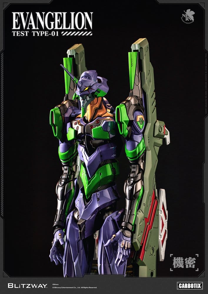 Evangelion Carbotix actionfigur Evangelion Unit-01 Test Type (DX Ver.) 33 cm