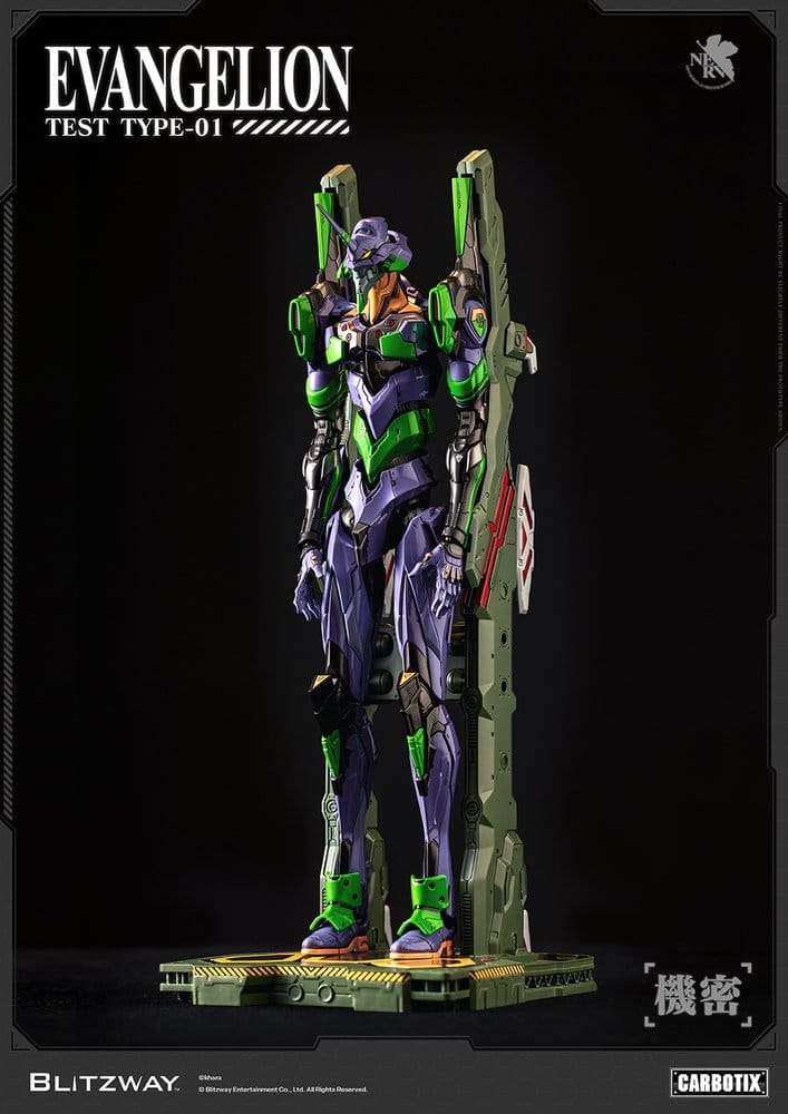Evangelion Carbotix actionfigur Evangelion Unit-01 Test Type (DX Ver.) 33 cm