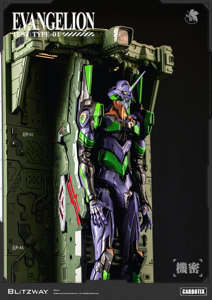 Evangelion Carbotix actionfigur Evangelion Unit-01 Test Type (DX Ver.) 33 cm