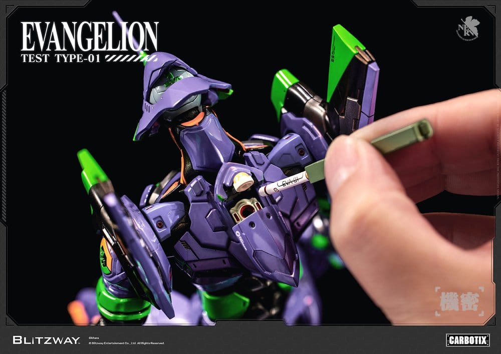 Evangelion Carbotix actionfigur Evangelion Unit-01 Test Type (DX Ver.) 33 cm