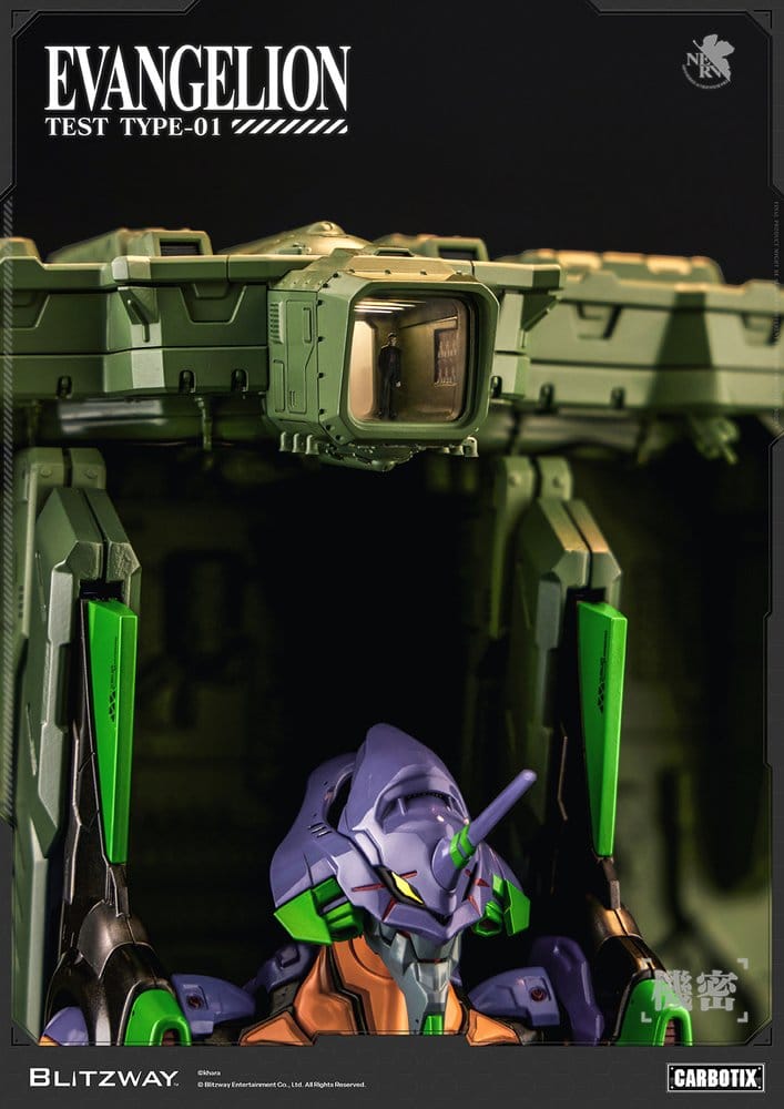 Evangelion Carbotix actionfigur Evangelion Unit-01 Test Type (DX Ver.) 33 cm