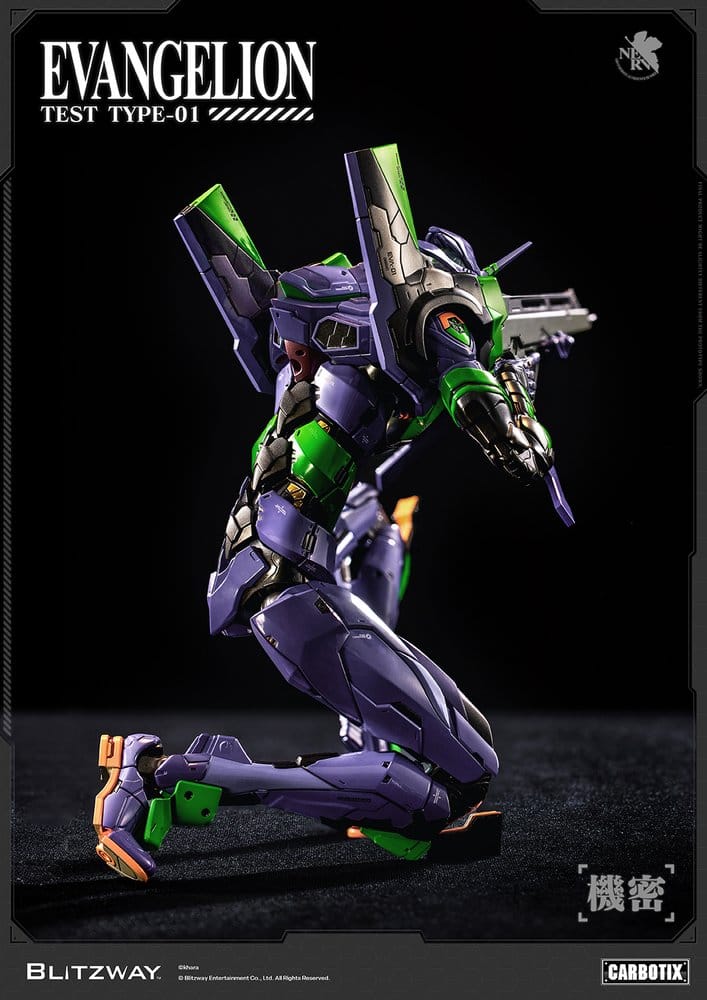 Evangelion Carbotix actionfigur Evangelion Unit-01 Test Type (DX Ver.) 33 cm