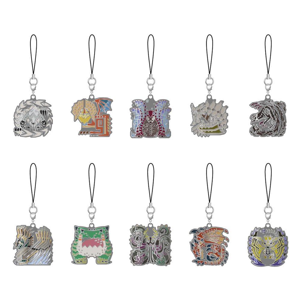 Monster Hunter Wilds Metal Nyckelring - Monster Icon 5 cm Assortment (10) Capcom