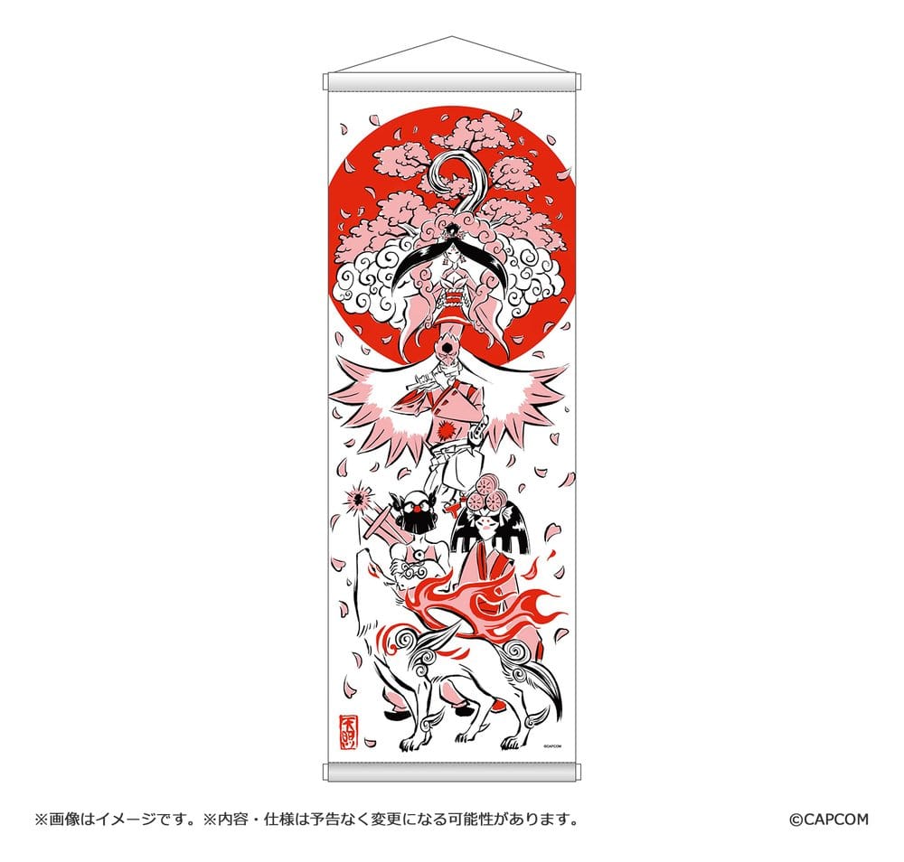 Okami 20th Anniversary Reprint Art Project Tapestry Spring 74 x 28 x 2 cm