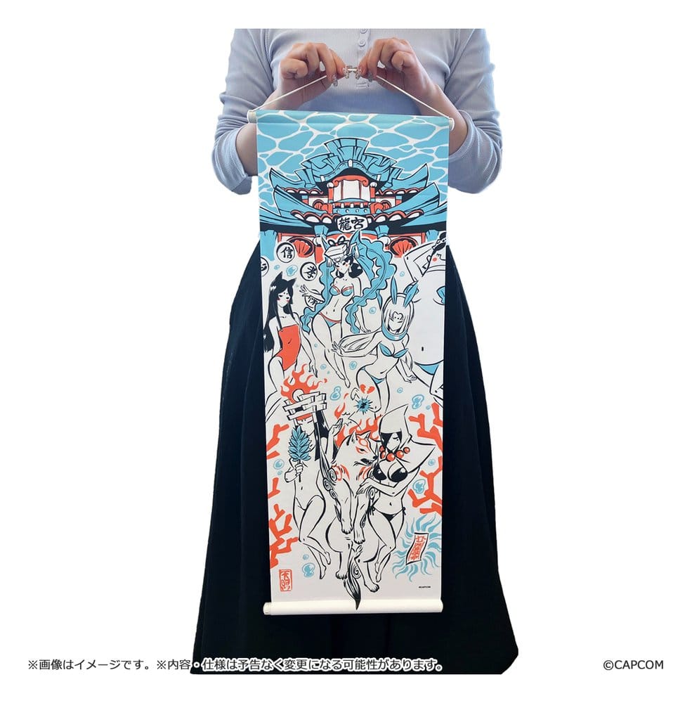 Okami 20th Anniversary Reprint Art Project Tapestry Summer 74 x 28 x 2 cm