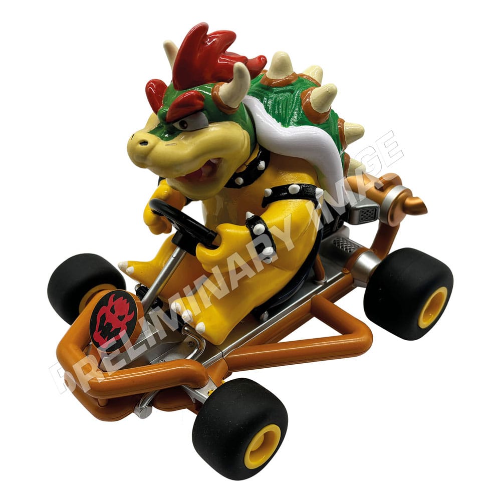 Super Mario Kart RC Bil 1/18 2.4GHz Pipe Kart Bowser Carrera