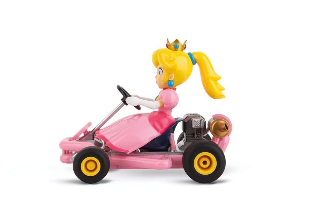 Super Mario Kart RC Fjärrstyrd Bil 1/18 2.4GHz Pipe Kart Peach Carrera