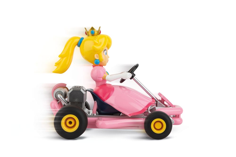Super Mario Kart RC Fjärrstyrd Bil 1/18 2.4GHz Pipe Kart Peach Carrera