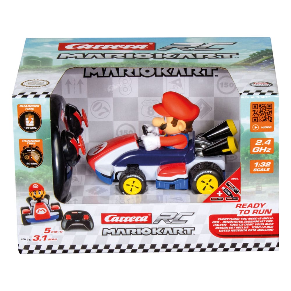 Super Mario Kart RC fjärrstyrd Race Kart 1/32 2.4GHz Mario Carrera