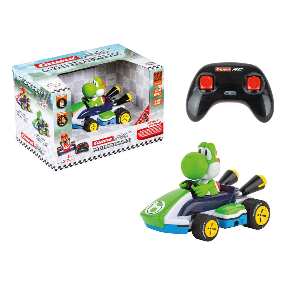 Super Mario Kart RC Remote-Controlled Race Kart 1/32 2.4GHz Yoshi Carrera