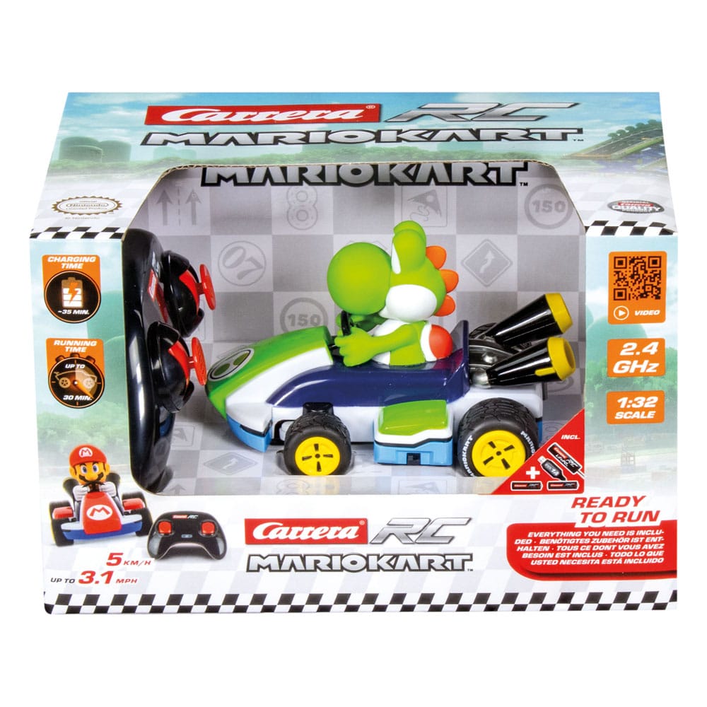 Super Mario Kart RC Remote-Controlled Race Kart 1/32 2.4GHz Yoshi Carrera