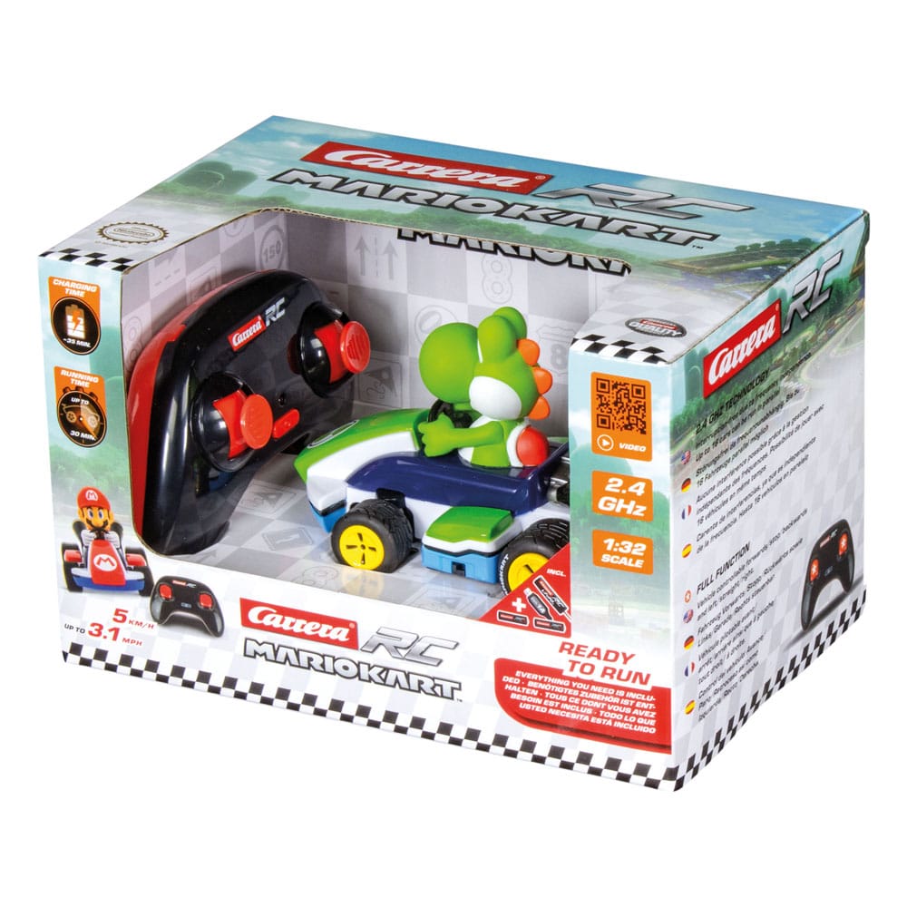 Super Mario Kart RC Remote-Controlled Race Kart 1/32 2.4GHz Yoshi Carrera