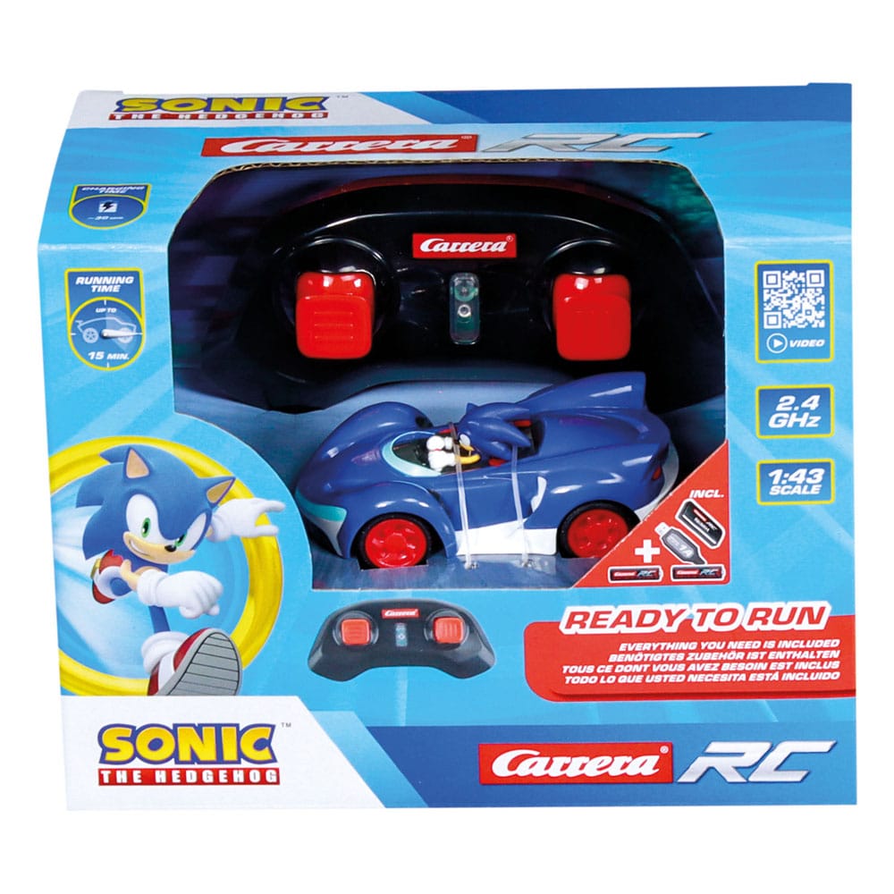 Sonic the Hedgehog RC-fjärrstyrd Bil 1/43 2.4GHz Mini Sonic Carrera