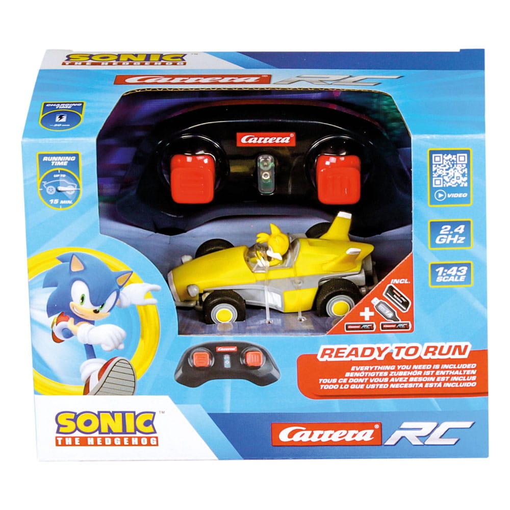 Sonic the Hedgehog RC Bil 1/43 Tails Carrera