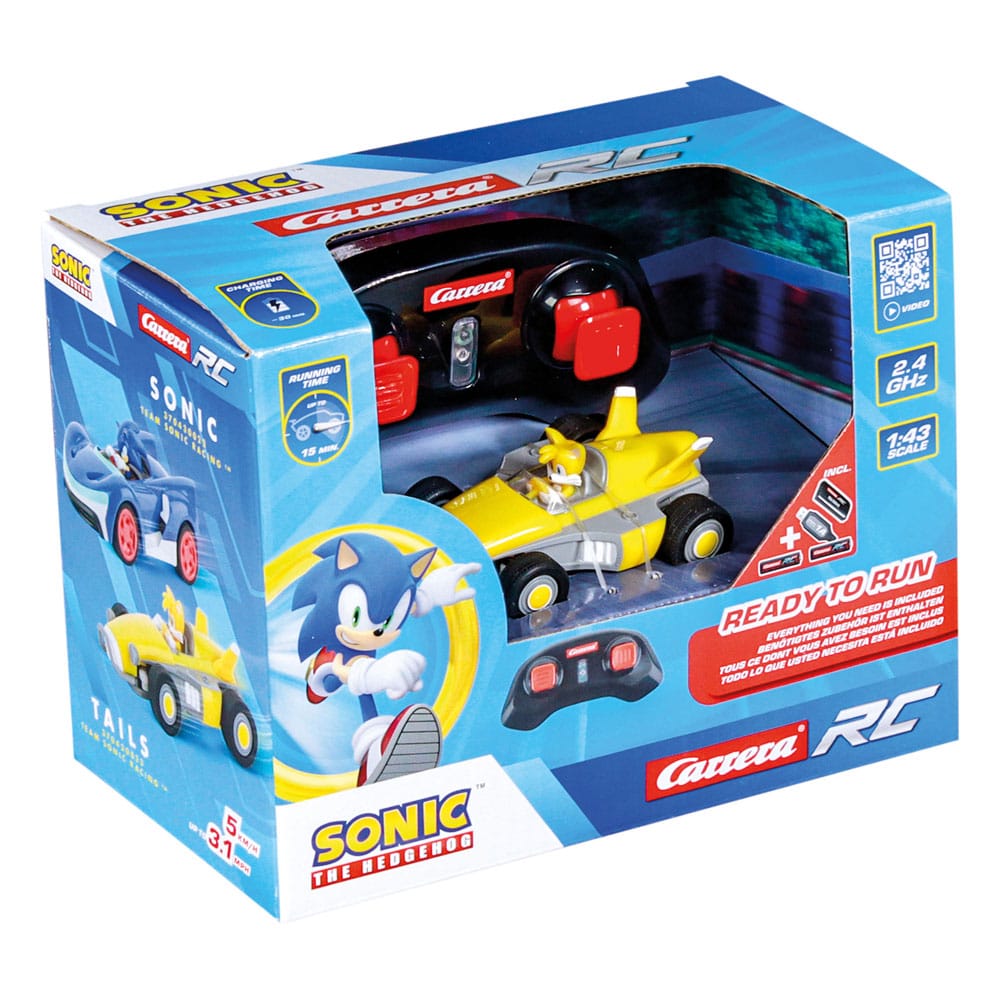 Sonic the Hedgehog RC Bil 1/43 Tails Carrera