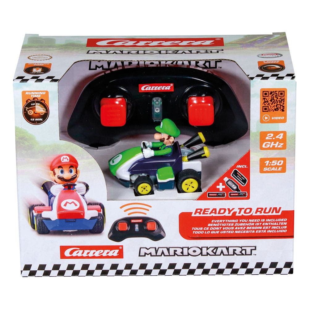 Super Mario Kart RC Mini Luigi Bil Carrera