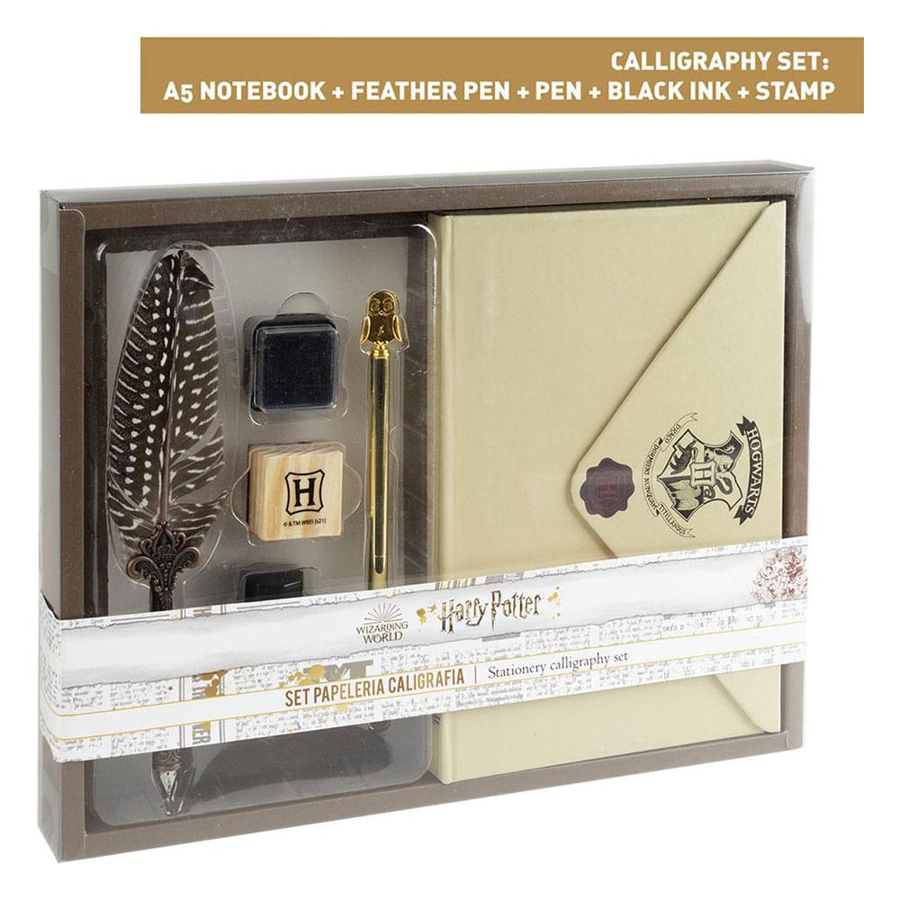 Harry Potter Skrivset - 4 Delar Kalligrafi Cerdá
