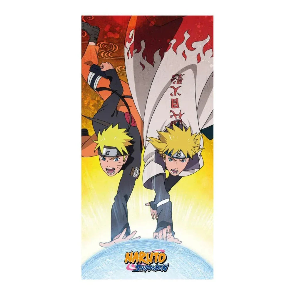 Premium Naruto Shippuden Handduk - Naruto & Minato 70 x 140 cm Cerdá