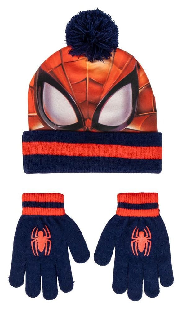 Marvel Mössa och Handskar 2-Delar Spider-Man