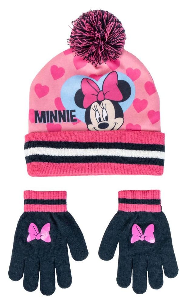 Disney Mössa och Handskar Set 2-delar Minnie Mouse