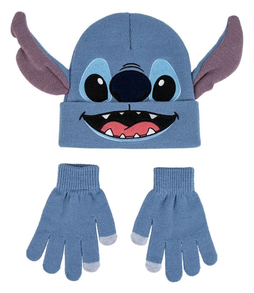 Lilo & Stitch Mössa och Handskar 2-Delat Set Stitch