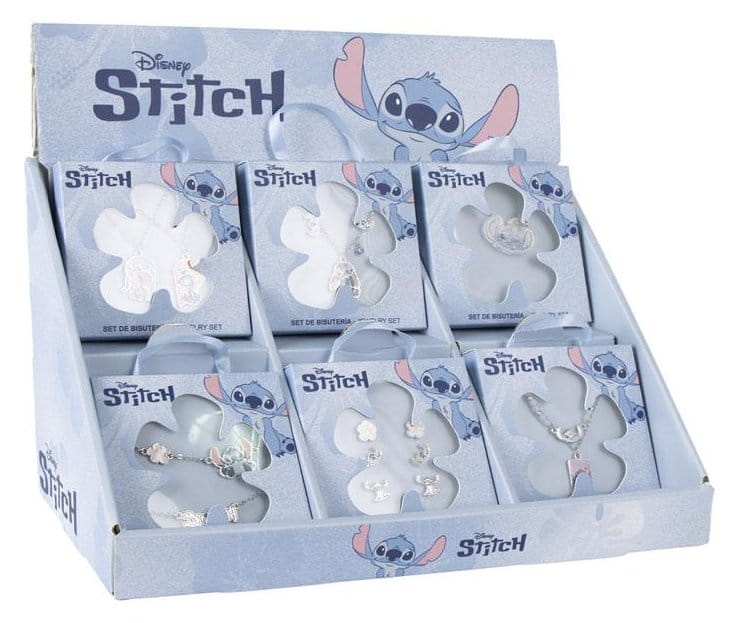 Lilo & Stitch Barnsmycken Display med 24 Delar Stitch