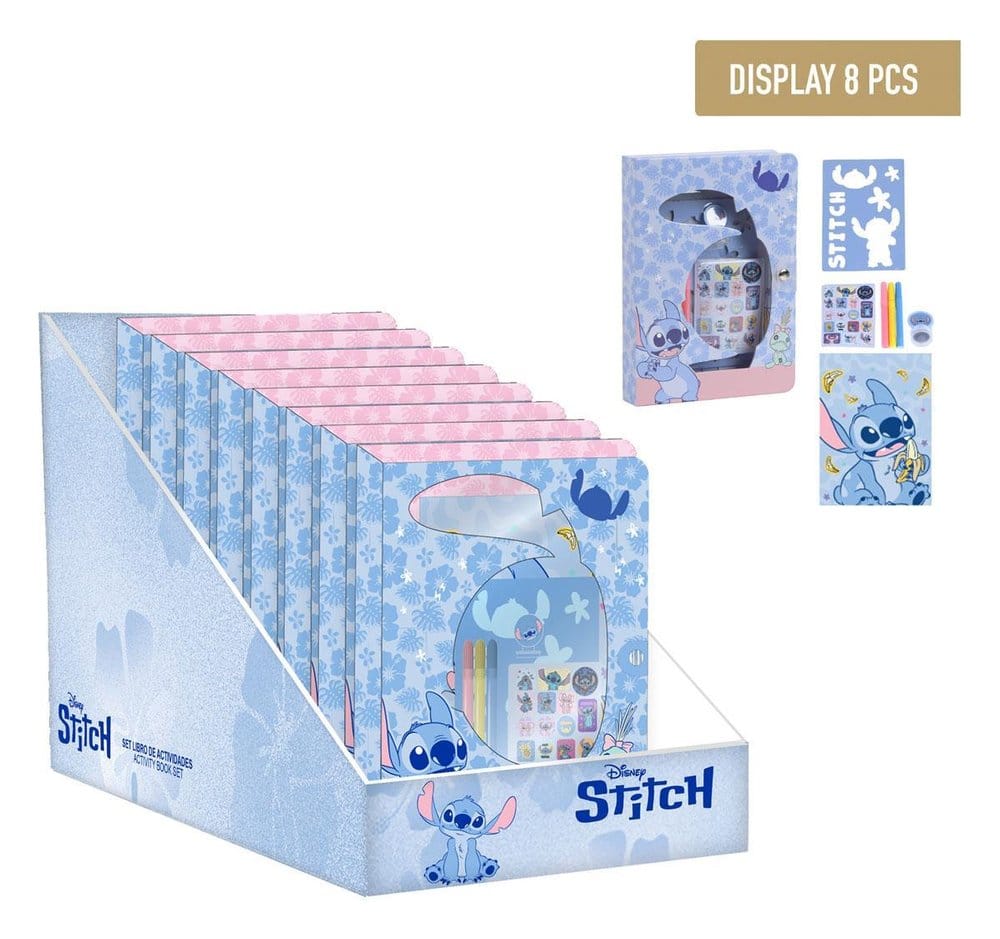 Lilo & Stitch Anteckningsblock Set Display (8) – Officiellt Licensierad Produkt för Barn