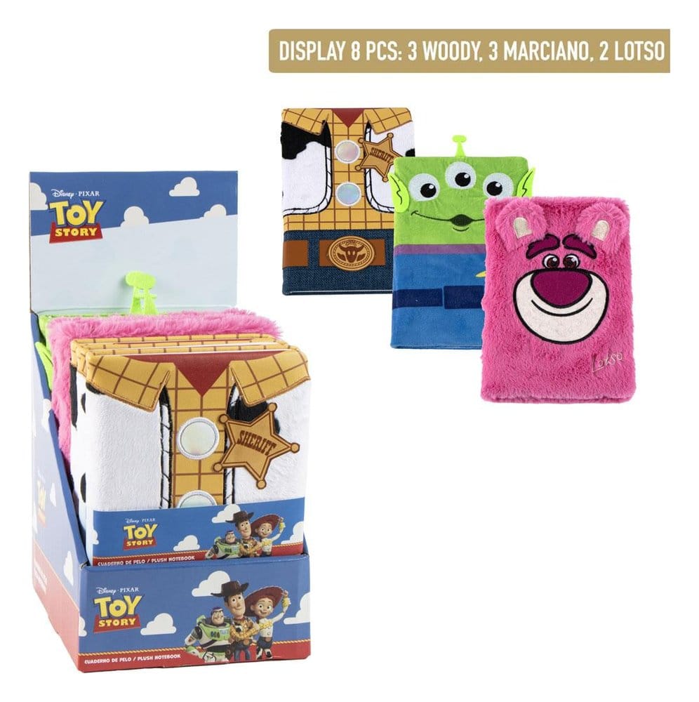 Toy Story gosedjursinne med anteckningsblock Display (8 stycken)